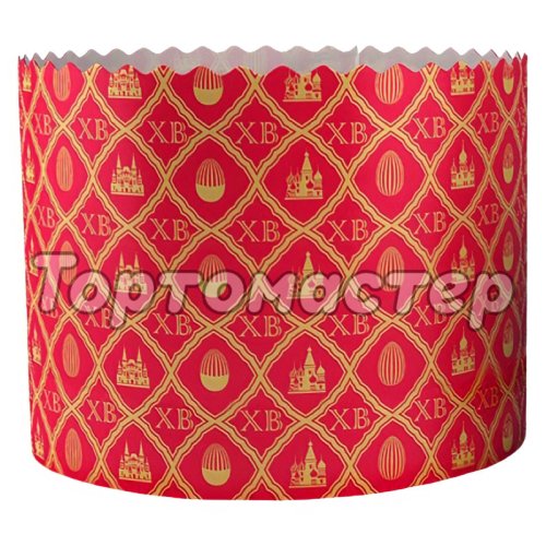 Форма для кулича "Красный" D70 H85 10 шт P70/85 PEGR