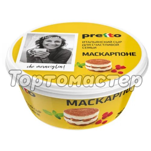 Сыр маскарпоне Pretto 80% 250 г без скидки