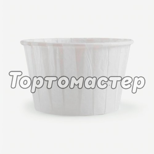 Капсула бумажная с подворотом Белая (без ламинации) D50 H40 100 шт 36676; 7450238