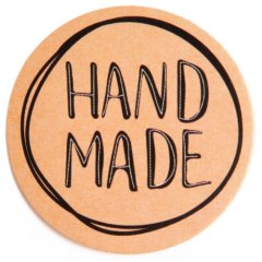 Наклейки декоративные "Hand made" 4х4 см 50 шт 4692571