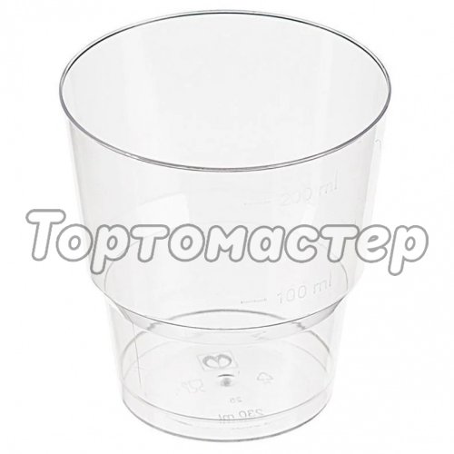 Креманка пластиковая Круг D75 H80 мм 10 шт 3490785, Crystal C 200, 1002 