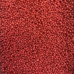 Посыпка из дутого риса Жемчуг Красный 2-5 мм 50 г