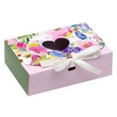 Коробка для сладостей с окном "Райский сад" 16,5х11,5х5 см ку-278
