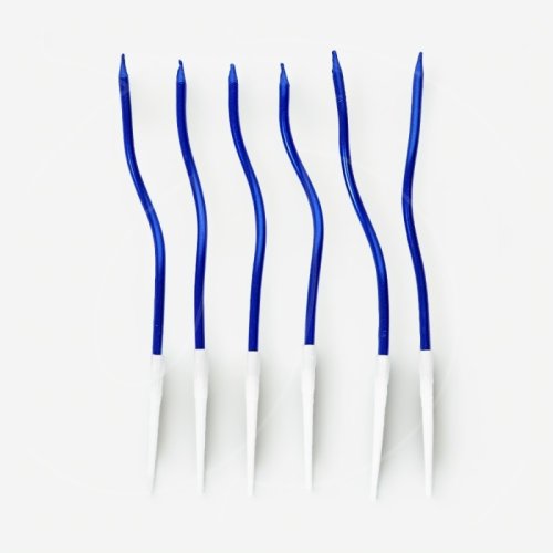 Свечи декоративные "Серпантин" Синие 10 шт 10959816