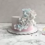 Гортензия из вафельной бумаги