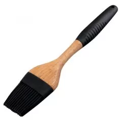 Кисточка силиконовая с деревянной ручкой 24 см 4449542