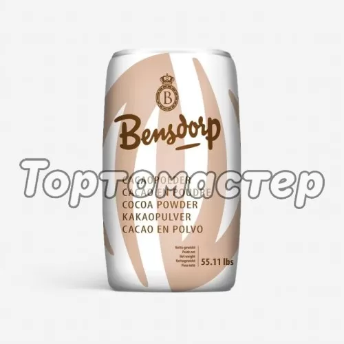 Какао-порошок алкализованный Bensdorp Тёмно-коричневый 22-24% 50 г 100033-793
