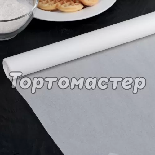 Бумага для выпечки силиконизированная белая 38 см х 8 м 4077371