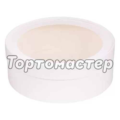 Коробка на 4 капкейка белая 20х8 см 