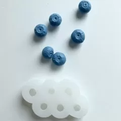 Молд силиконовый 3D Ягода голубики 6 шт 02425