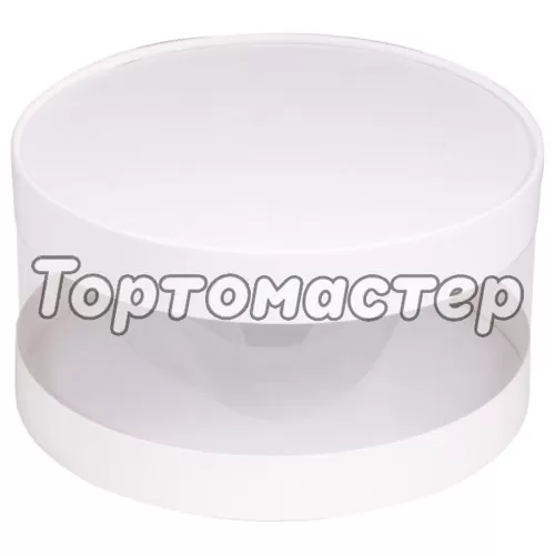 Коробка для торта белая 20х10 см 070110