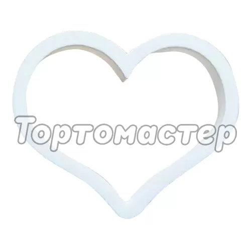 Вырубка пластиковая LUBIMOVA "Сердечко 7 см" LC-00003307