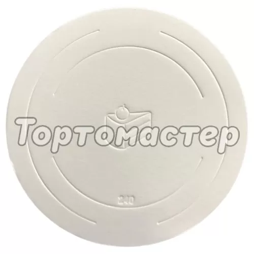 Подложка под торт Белая 3,2 мм 24 см НФ-00003419, НФ-00003445