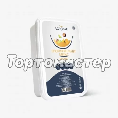 Пюре замороженное AGROBAR Тропический микс 250 г 