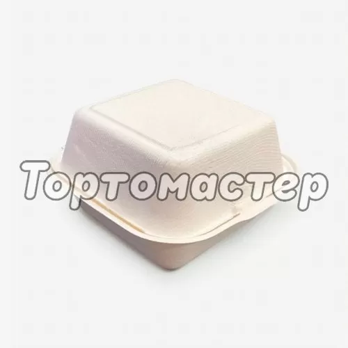 Коробка для бенто-торта белая 15,5х15,5 см дно 10х10 см Б-72, B003, B101B, HL66, ГП-00003