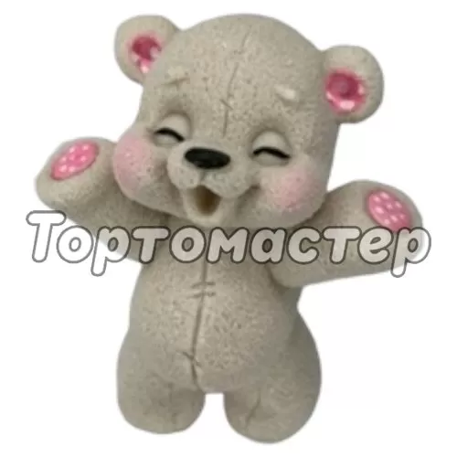 Фигурка из шоколадной глазури Мишка Happy 