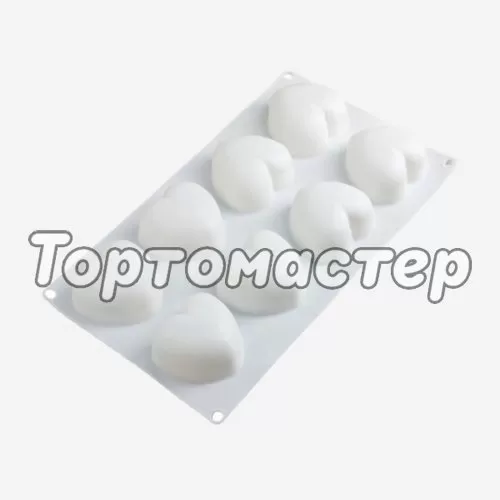 Форма силиконовая "Сердце" 8 шт 7721127, СФ-66