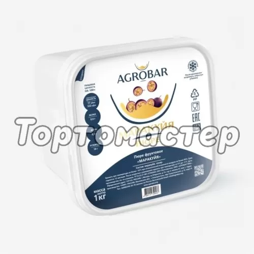 Пюре замороженное AGROBAR Маракуйя 1 кг 