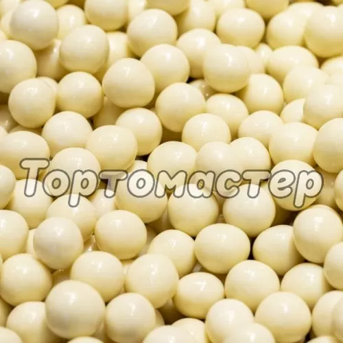 Посыпка кондитерская шоколадные шарики хрустящие CALLEBAUT "WHITE CHOCOLATE CRISPEARLS" 50 г CHW-CC-CRISPE0-02B
