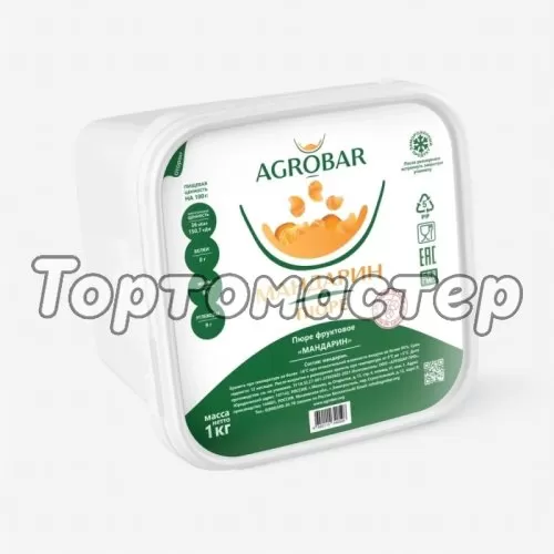 Пюре замороженное AGROBAR Мандарин 1 кг 