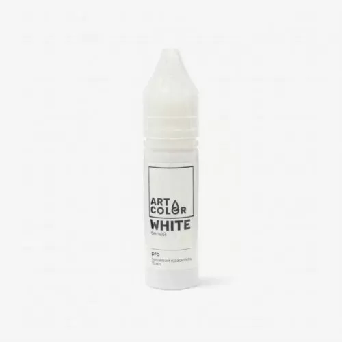 Краситель пищевой гелевый водорастворимый Art Color "Pro Белый" 15 мл 