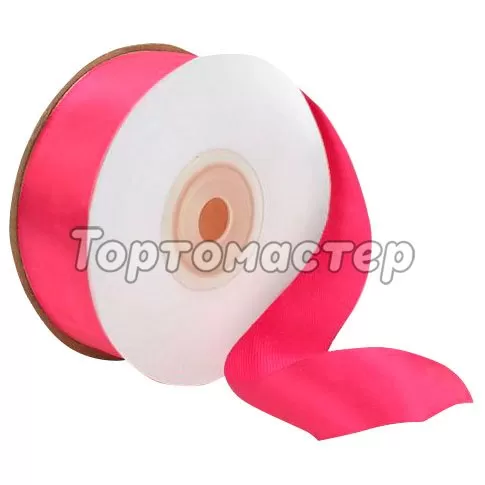 Лента для декора и упаковки Атласная Малиновая 2,5 см 66-25, 3019775