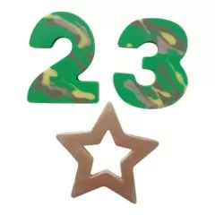 Фигурка из шоколадной глазури "23 февраля" 