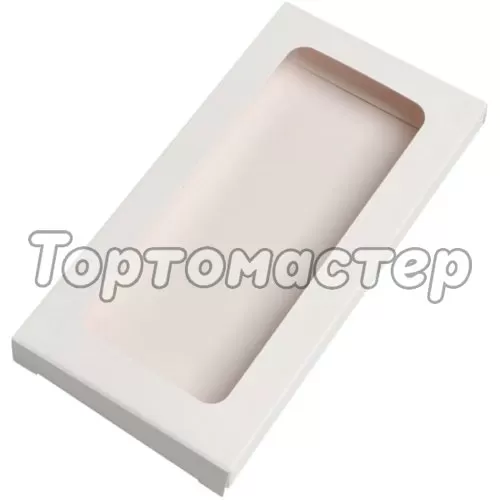 Коробка для шоколадной плитки белая 17х8х1,5 см ForG CHOCO I W W 170*80*15 ST