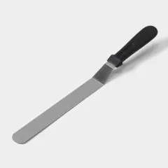 Лопатка (спатула) изогнутая с пластиковой ручкой 21 см 1822545, и-24