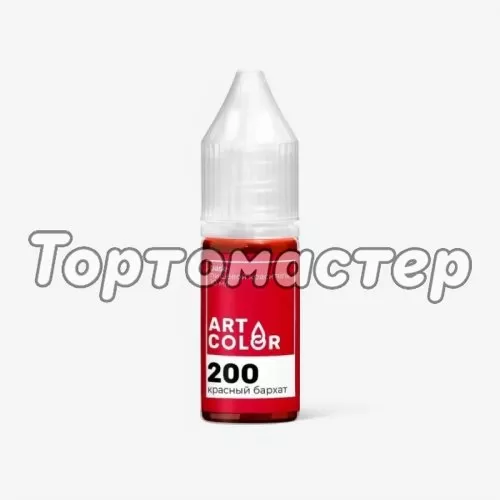 Краситель пищевой гелевый водорастворимый Art Color Base Красный 10 мл 