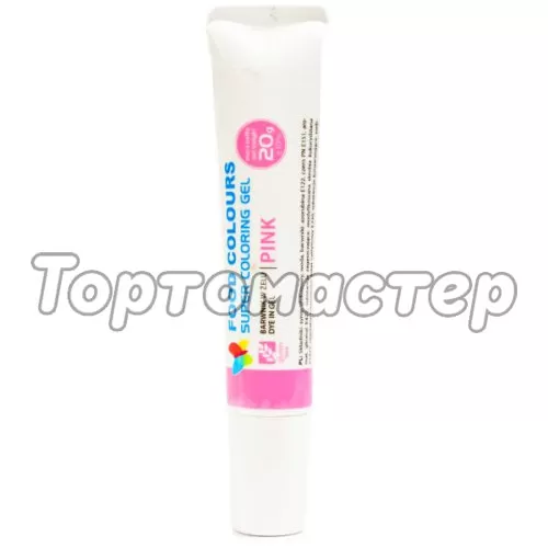 Краситель пищевой гелевый водорастворимый Food Colours "Розовый" 20 г WSG-T13, 25528